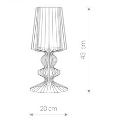 Nowodvorski Lighting galda lampa Aveiro S Black I 5411 cena un informācija | Galda lampas | 220.lv