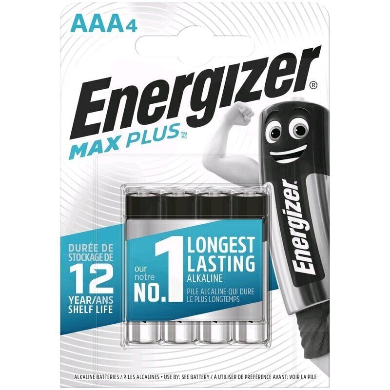 Energizer elementi Max Plus LR03 AAA , 4 gab. cena un informācija | Baterijas | 220.lv