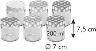 Tescoma Della Casa баночка с крышкой, 200 мл, 6 шт. цена и информация | Посуда и принадлежности для консервирования | 220.lv