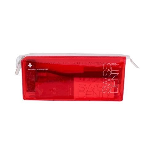Zobu kopšanas komplekts Swissdent Emergency Kit Red cena un informācija | Zobu pastas, birstes | 220.lv