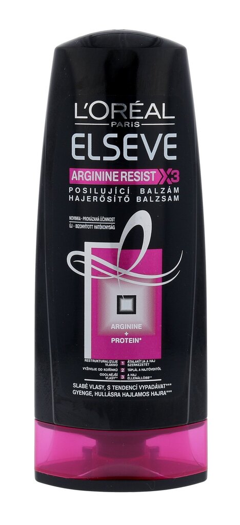 Stiprinošais balzams L´Oreal Paris Elseve Arginine Resist X3 Balm 200 ml цена и информация | Matu kondicionieri, balzāmi | 220.lv