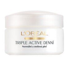 Dienas krēms L´Oreal Paris Triple Active Day Cream Normal Skin 50 ml cena un informācija | Sejas krēmi | 220.lv