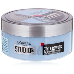 Matu modelējošs krēms L´Oreal Paris Studio Line Style Rework Out Of Bed Fibre Cream 150 ml цена и информация | Средства для укладки волос | 220.lv
