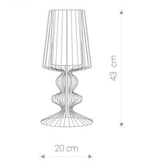 Nowodvorski Lighting galda lampa Aveiro S White I 5410 cena un informācija | Galda lampas | 220.lv