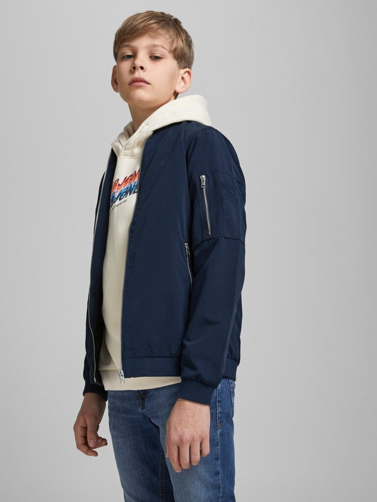 Jack & Jones Junior bērnu virsjaka 12182385*02, tumši zila 5714925769526 cena un informācija | Zēnu virsjakas | 220.lv