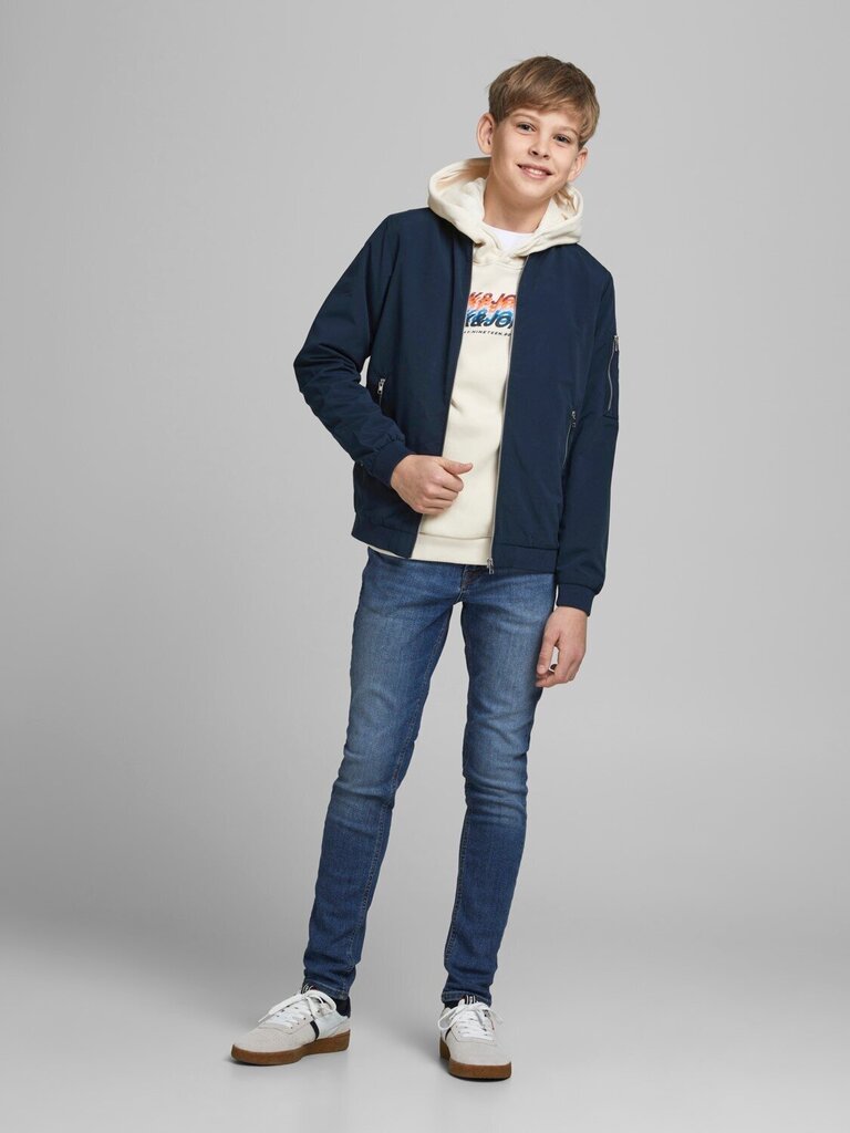 Jack & Jones Junior bērnu virsjaka 12182385*02, tumši zila 5714925769526 cena un informācija | Zēnu virsjakas | 220.lv