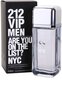 Tualetes ūdens 212 Vip Carolina Herrera EDT: Tilpums - 200 ml cena un informācija | Vīriešu smaržas | 220.lv