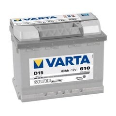 Akumulators Varta Silver Dynamic D15 12V 63Ah 610A цена и информация | Аккумуляторы | 220.lv