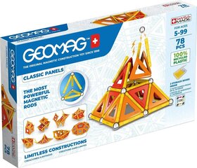 Магнитный конструктор Geomag Classic Panels Green Line, 78 д. цена и информация | Kонструкторы | 220.lv