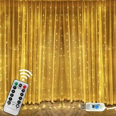 Gaismas sloksnes MicroLED silti baltas 3Mx2M cena un informācija | Ziemassvētku lampiņas, LED virtenes | 220.lv