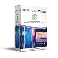 Uztura bagātinātājs, Akcentum Glucovit Forte+collagen, tab. N60 cena un informācija | Uztura bagātinātāji, preparāti locītavām | 220.lv