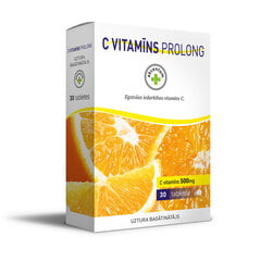 Uztura bagātinātājs, Akcentum, Vitamīns C, Prolong 500mg tab. N30 cena un informācija | Vitamīni | 220.lv