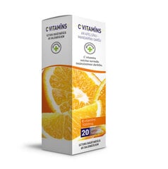 Uztura bagātinātājs, Akcentum, Vitamīns C, 1g put.tab. N20 (ar apels-mand. g.) cena un informācija | Vitamīni | 220.lv