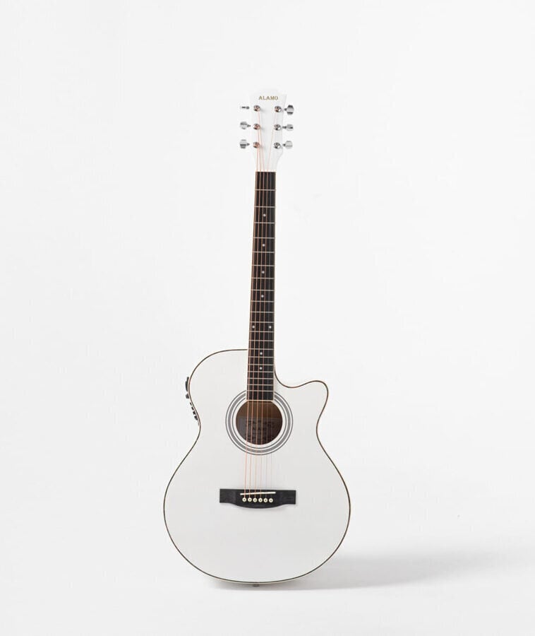 Baltas akustiskās ģitāras cena aptuveni 69€ līdz 649€ - KurPirkt.lv