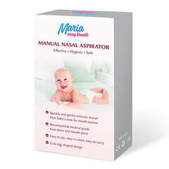 Maria Easy Breath — мануальный назальный аспиратор без дополнительных фильтров цена и информация | Зажим для укладки прически Twister, 22,5 см | 220.lv