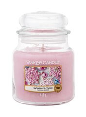 Aromātiskā svece Yankee Candle Snowflake Cookie 411 g cena un informācija | Sveces un svečturi | 220.lv