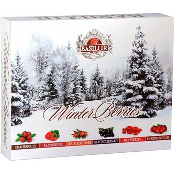 Ziemassvētku dāvanu tēja - Basilur Winter Berries Gift 60 x 2 g cena un informācija | Tēja | 220.lv