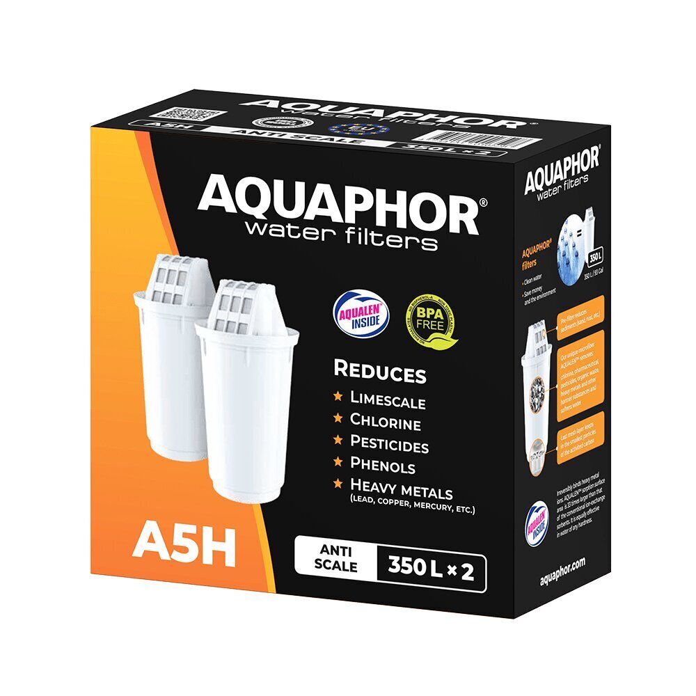 Aquaphor A5H, 2 gab. cena un informācija | Ūdens filtri | 220.lv