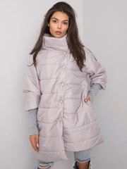 Женская серая демисезонная куртка без капюшона цена и информация | Женские куртки | 220.lv