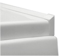 Плинтус - бордюр для ванны 2x195 см, + 2 угловых соединителя, 2 заглушки, белый цена и информация | Принадлежности для ванн и душевых кабин | 220.lv