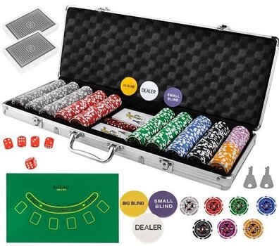 Техас Стронг 500 Token Poker Set + Алюминиевый чехол цена и информация | Азартные игры | 220.lv