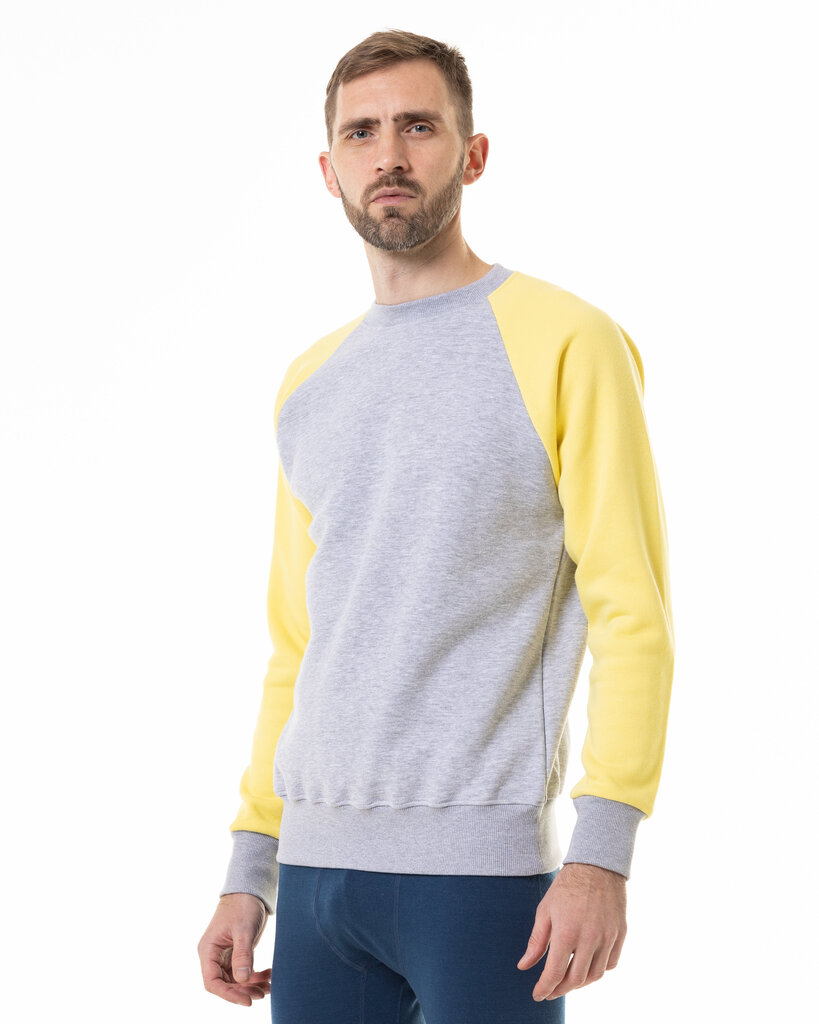 Džemperis Raglan, Melange-Yellow cena un informācija | Jakas sievietēm | 220.lv