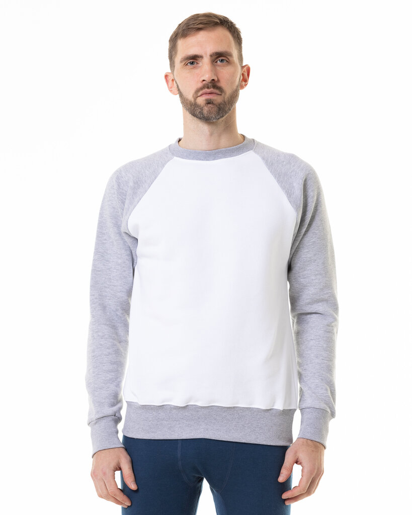 Unisex Raglan svitšots, White-Melange cena un informācija | Jakas sievietēm | 220.lv