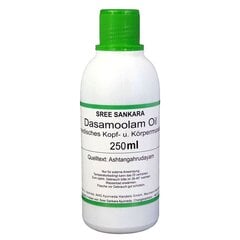 Masāžas eļļa ķermenim un galvai Dashamula (Dasamoolam) Sree Sankara, 250 ml cena un informācija | Masāžas eļļas | 220.lv