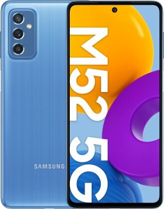 Samsung Galaxy M52 5G, 128 GB, Dual SIM, Blue цена и информация | Mobilie telefoni | 220.lv