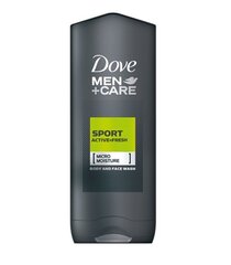 Гель для душа Dove Men + Care Micro Moisture Body And Face Wash Active Fresh, 250 мл цена и информация | Масла, гели для душа | 220.lv