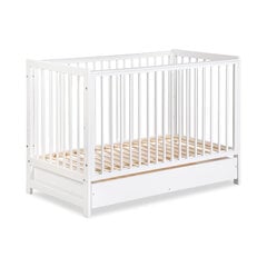 Bērnu gultiņa Timi 60x120 cm, balta cena un informācija | Zīdaiņu gultas | 220.lv