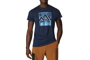 T-krekls vīriešiem Columbia Zero Rules S S Graphic Shirt 1533291464, zils cena un informācija | Vīriešu T-krekli | 220.lv