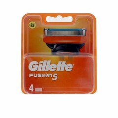 Skūšanās asmeņu galviņas Gillette Fusion 5, 4 gab. цена и информация | Косметика и средства для бритья | 220.lv