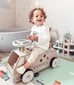 Koka ratiņi, auto, rotaļu mašīna ar kubiņiem cena un informācija | Rotaļlietas zīdaiņiem | 220.lv