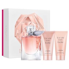 Подарочный набор для женщин Lancome La Vie est Belle EDP, парфумированная вода 30 мл + крем для тела 50 мл + гель для душа 50 мл цена и информация | Женские духи | 220.lv