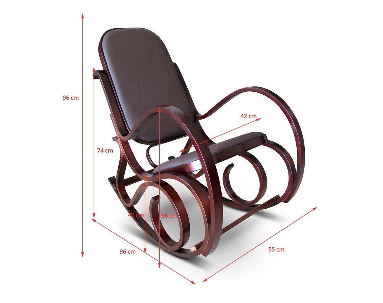 Šūpuļkrēsls SK5, brūns цена и информация | Atpūtas krēsli | 220.lv