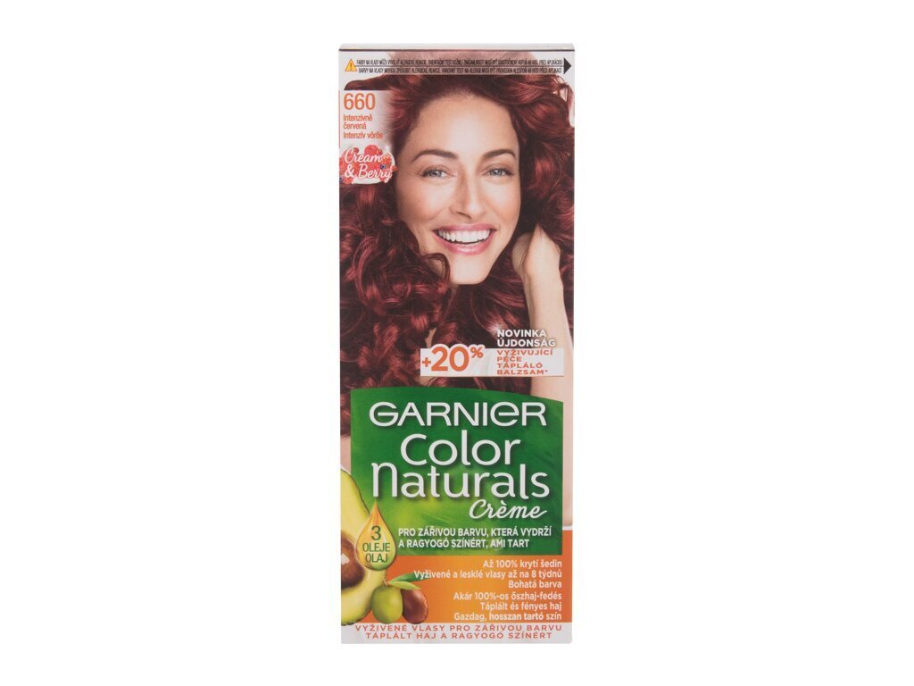 Ilgnoturīga barojoša matu krāsa Garnier Color Natural Creme цена и информация | Matu krāsas | 220.lv