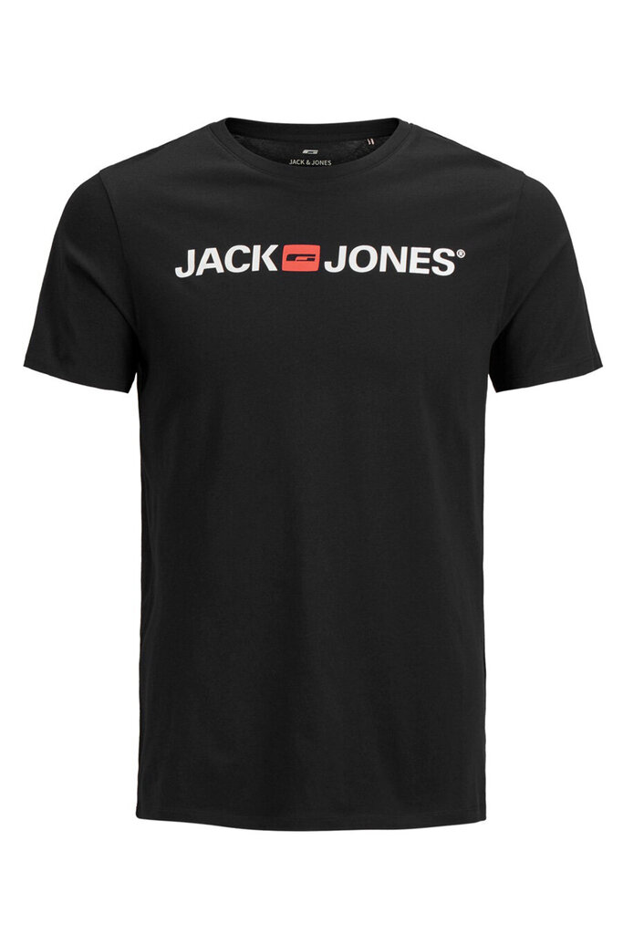 Vīriešu Krekls ar Īsām Piedurknēm JJECORP LOGO TEE SS Jack & Jones 12137126 Melns cena un informācija | Vīriešu T-krekli | 220.lv