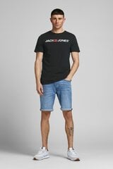 Vīriešu Krekls ar Īsām Piedurknēm JJECORP LOGO TEE SS Jack & Jones 12137126 Melns цена и информация | Мужские футболки | 220.lv