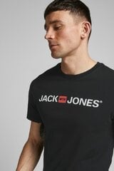 Vīriešu Krekls ar Īsām Piedurknēm JJECORP LOGO TEE SS Jack & Jones 12137126 Melns цена и информация | Мужские футболки | 220.lv