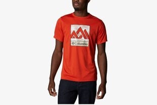 T-krekls vīriešiem Columbia Zero Rules S S Graphic Shirt 1533291846, sarkans цена и информация | Мужские футболки | 220.lv
