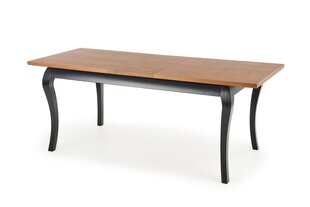 Раскладной стол Halmar Windsor, коричневый/черный цена и информация | Кухонные и обеденные столы | 220.lv