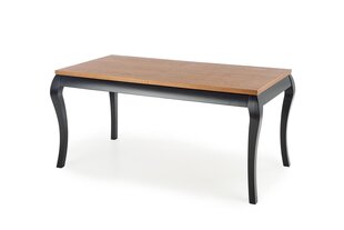 Раскладной стол Halmar Windsor, коричневый/черный цена и информация | Кухонные и обеденные столы | 220.lv