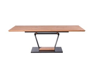 Раскладной стол Halmar Urbano, коричневый/черный цена и информация | Кухонные и обеденные столы | 220.lv