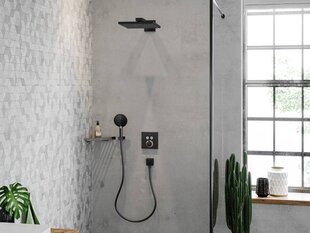 Sienas dušas galva Hansgrohe Raindance E 300, melna cena un informācija | Aksesuāri jaucējkrāniem un dušai | 220.lv