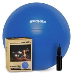 Vingrošanas bumba Spokey Fitball III 75 cm, zila cena un informācija | Vingrošanas bumbas | 220.lv