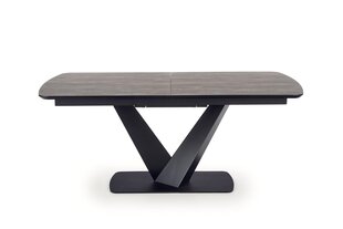 Раскладной стол Halmar Vinston, серый/черный цена и информация | Кухонные и обеденные столы | 220.lv