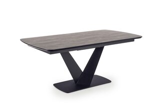 Раскладной стол Halmar Vinston, серый/черный цена и информация | Кухонные и обеденные столы | 220.lv