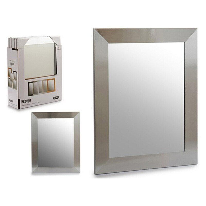 spogulis Sudrabs (39 x 2 x 49 cm) (38 x 48 cm) cena un informācija | Spoguļi | 220.lv