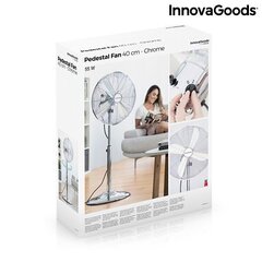 Staande ventilator Chrome Retro InnovaGoods Ø 40 cm 55W cena un informācija | Ventilatori | 220.lv